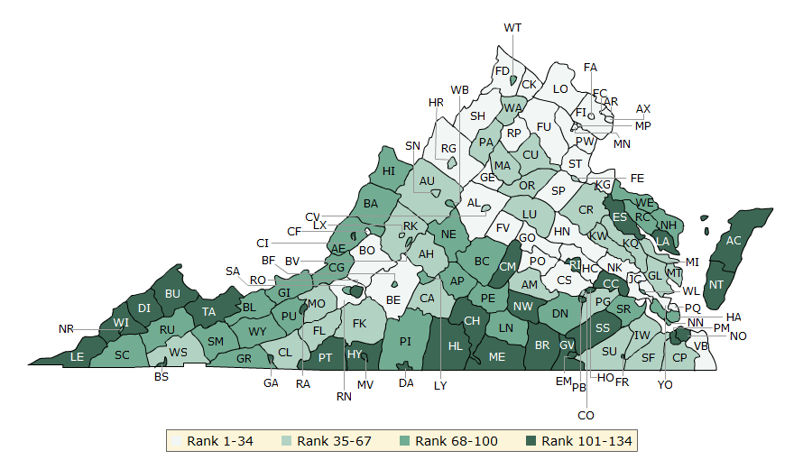 What are the healthiest counties in Md., Va.? WTOP News