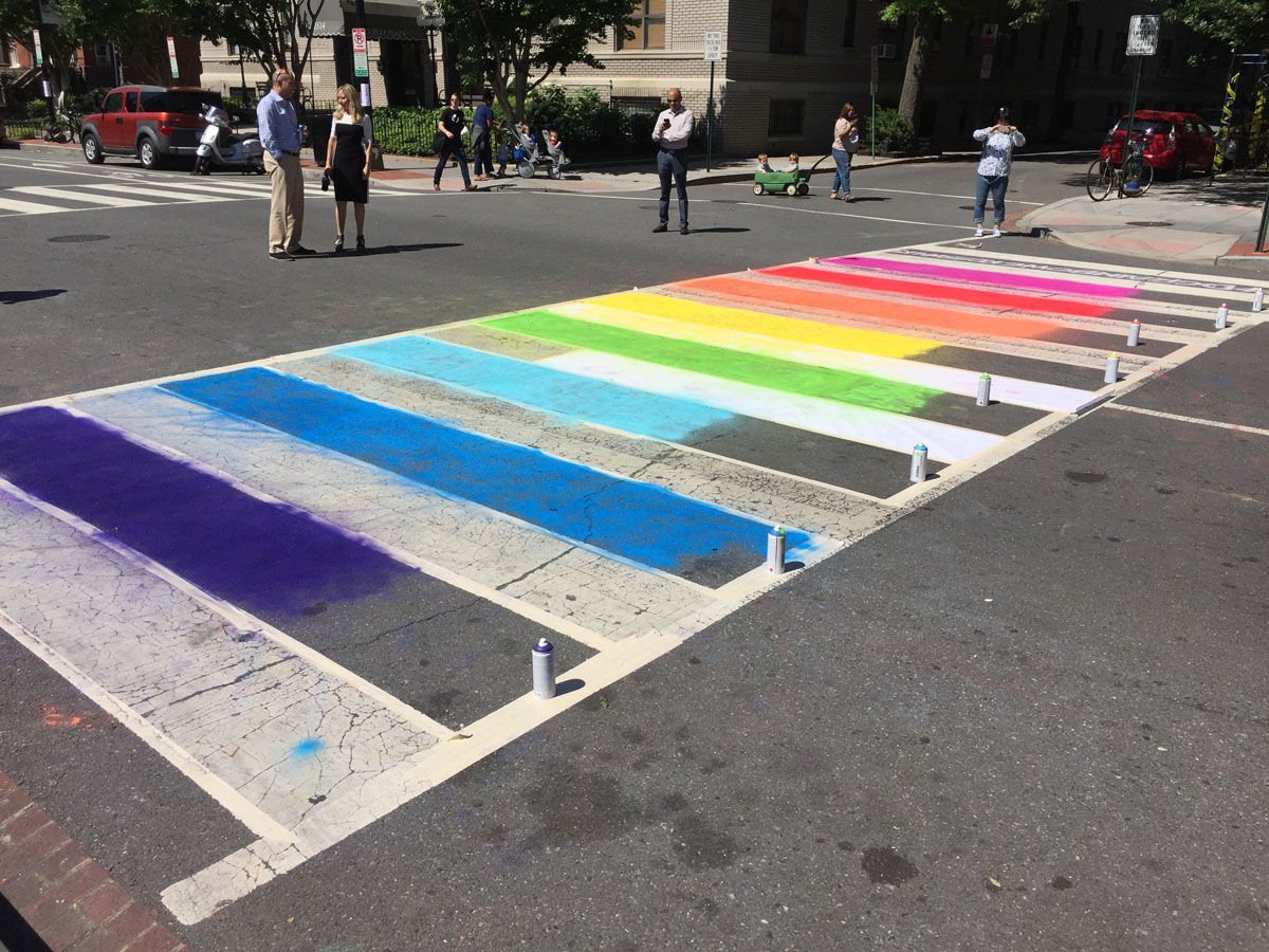 DC unveils rainbow crosswalks for Capital Pride WTOP News