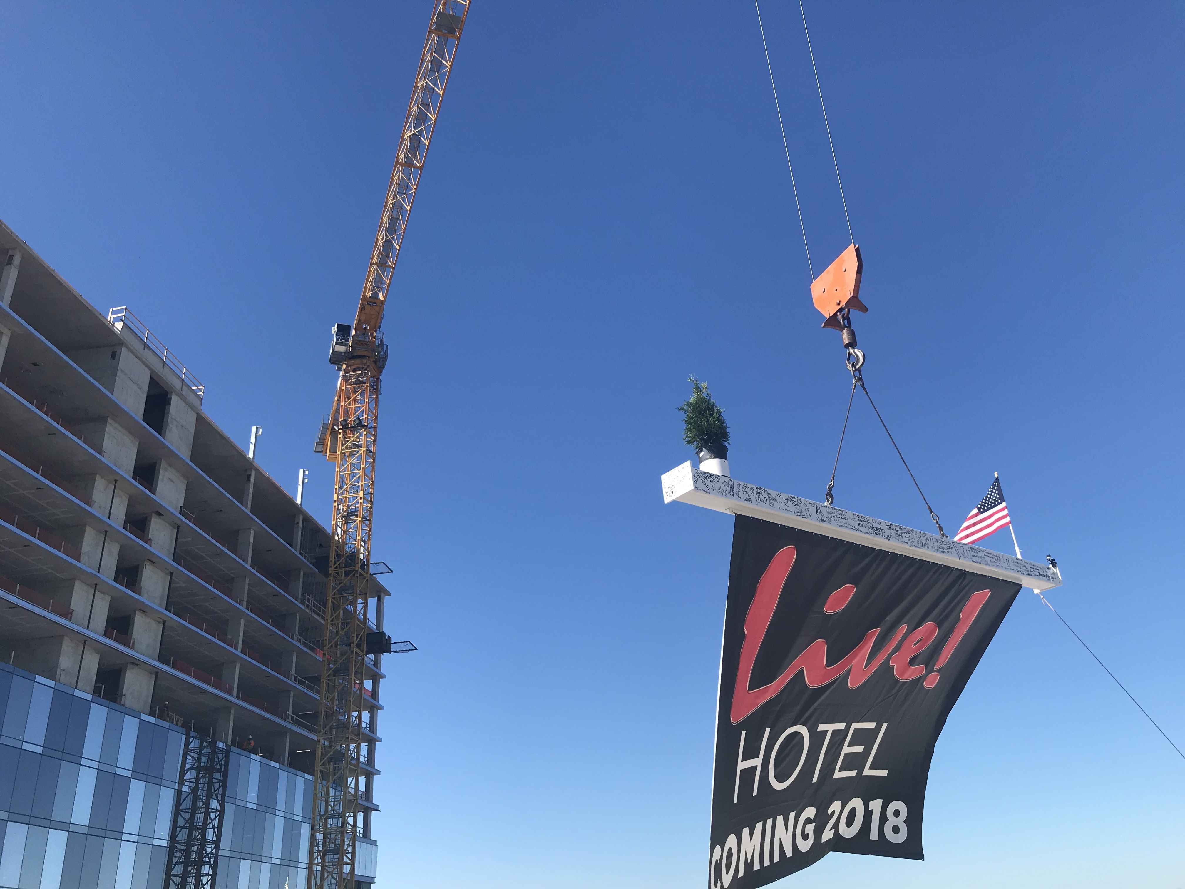 Live! Hotel, Anne Arundel County’s tallest building, ‘tops off’ WTOP News