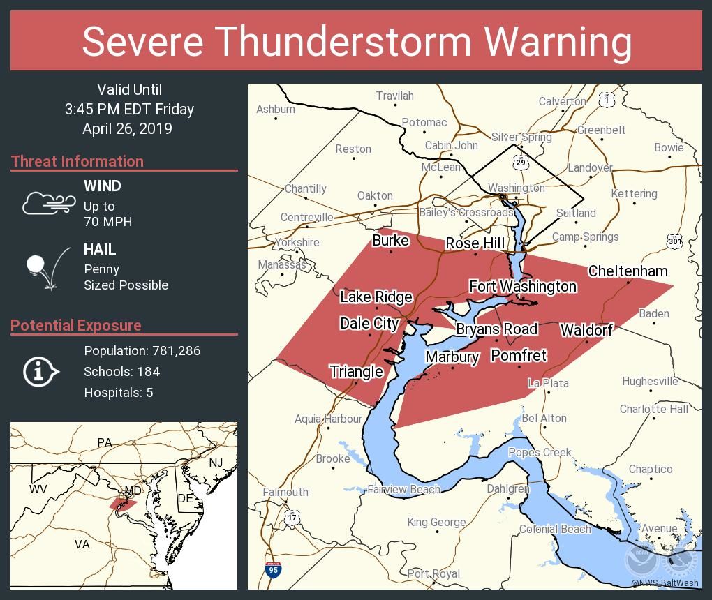 Tornado watch issued as severe storm threat increases for DC WTOP
