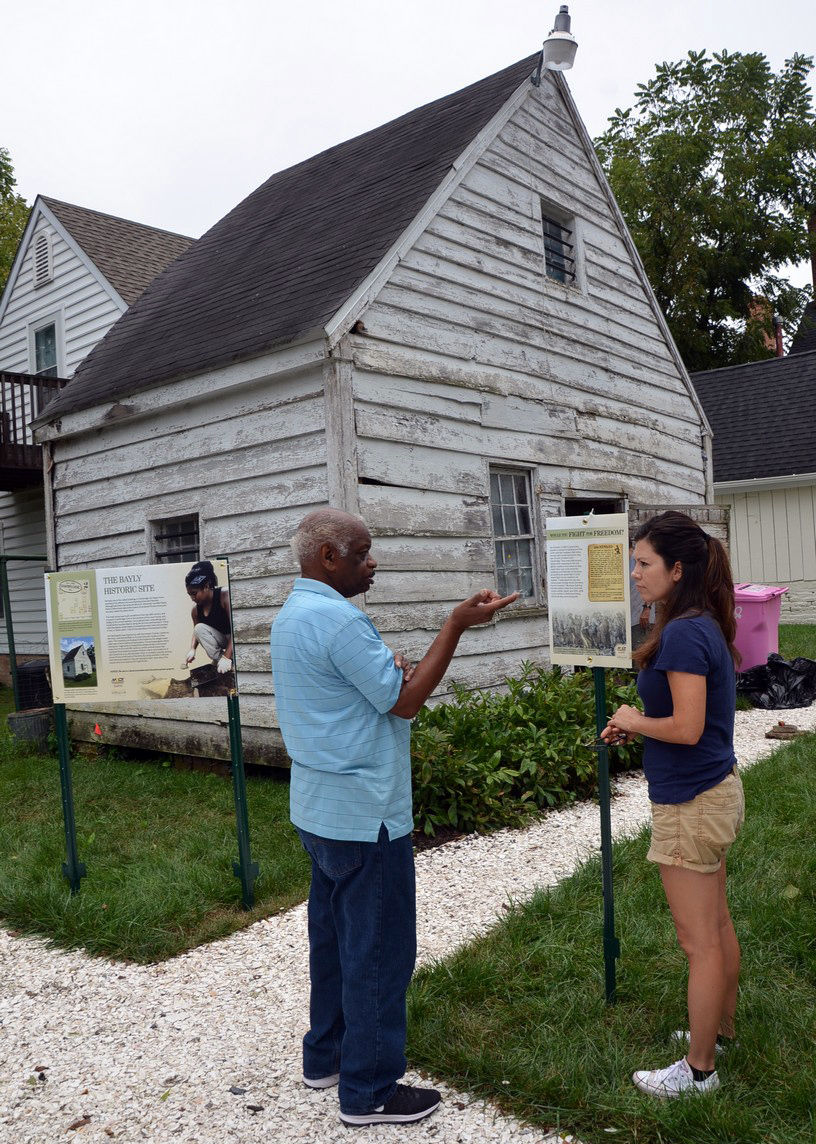 Under a small Md. cabin, a possible piece of Underground Railroad