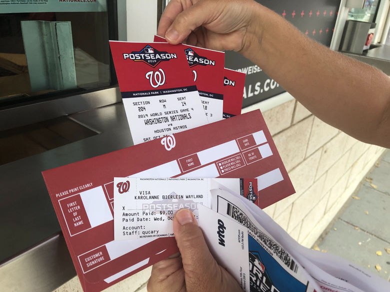 Nationals will print commemorative tickets to World Series games at Nats Park WTOP News