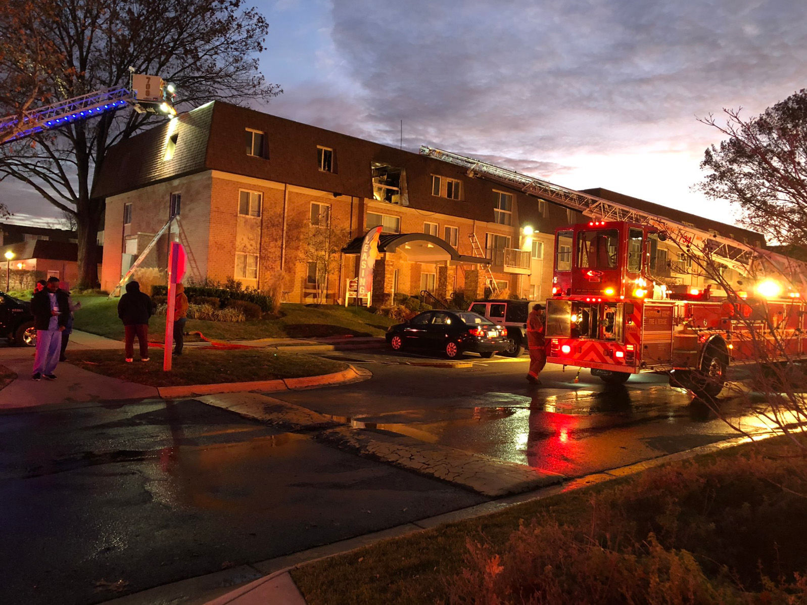 Several injured, 45 displaced after fire in Montgomery County apartment