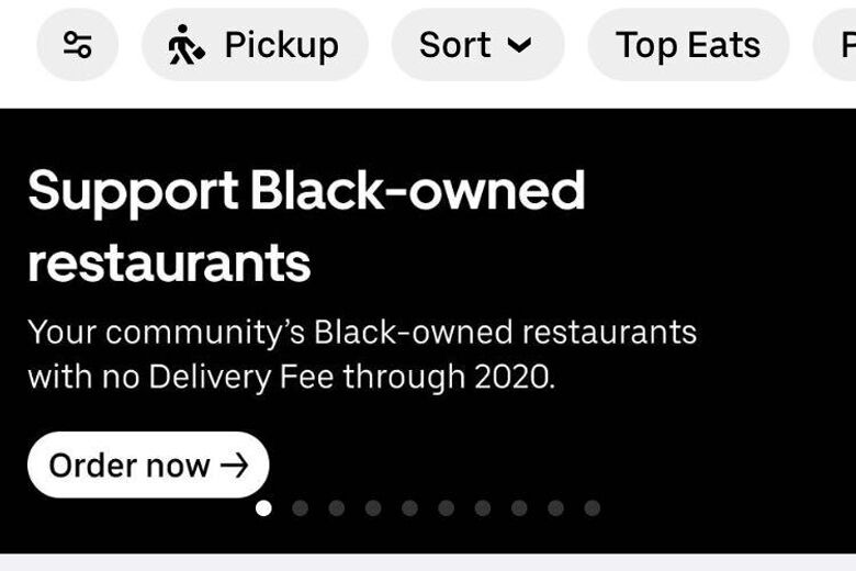 Uber Eats delivery is free from DCarea blackowned restaurants; sales