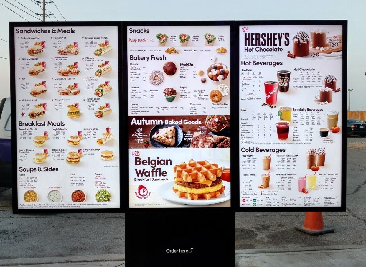 Burger King Drive Thru Menu
