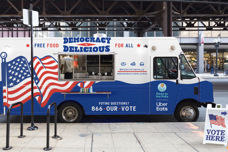 Free food trucks for voters waiting in long lines at DC area voting