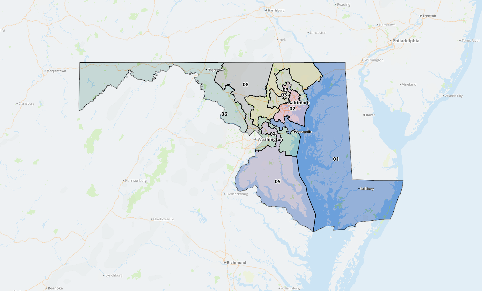 Md. legislative redistricting advisory commission releases four
