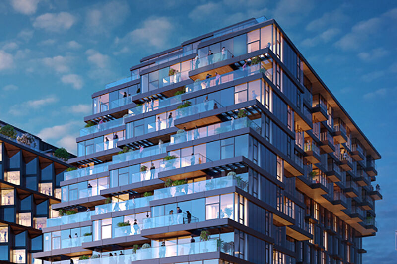 Final residential building at The Wharf is named for its architecture