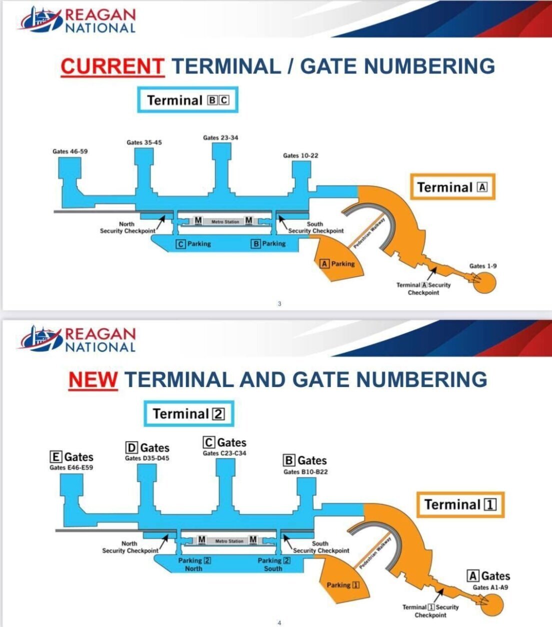 Reagan National gate, terminal changes begin Saturday WTOP News