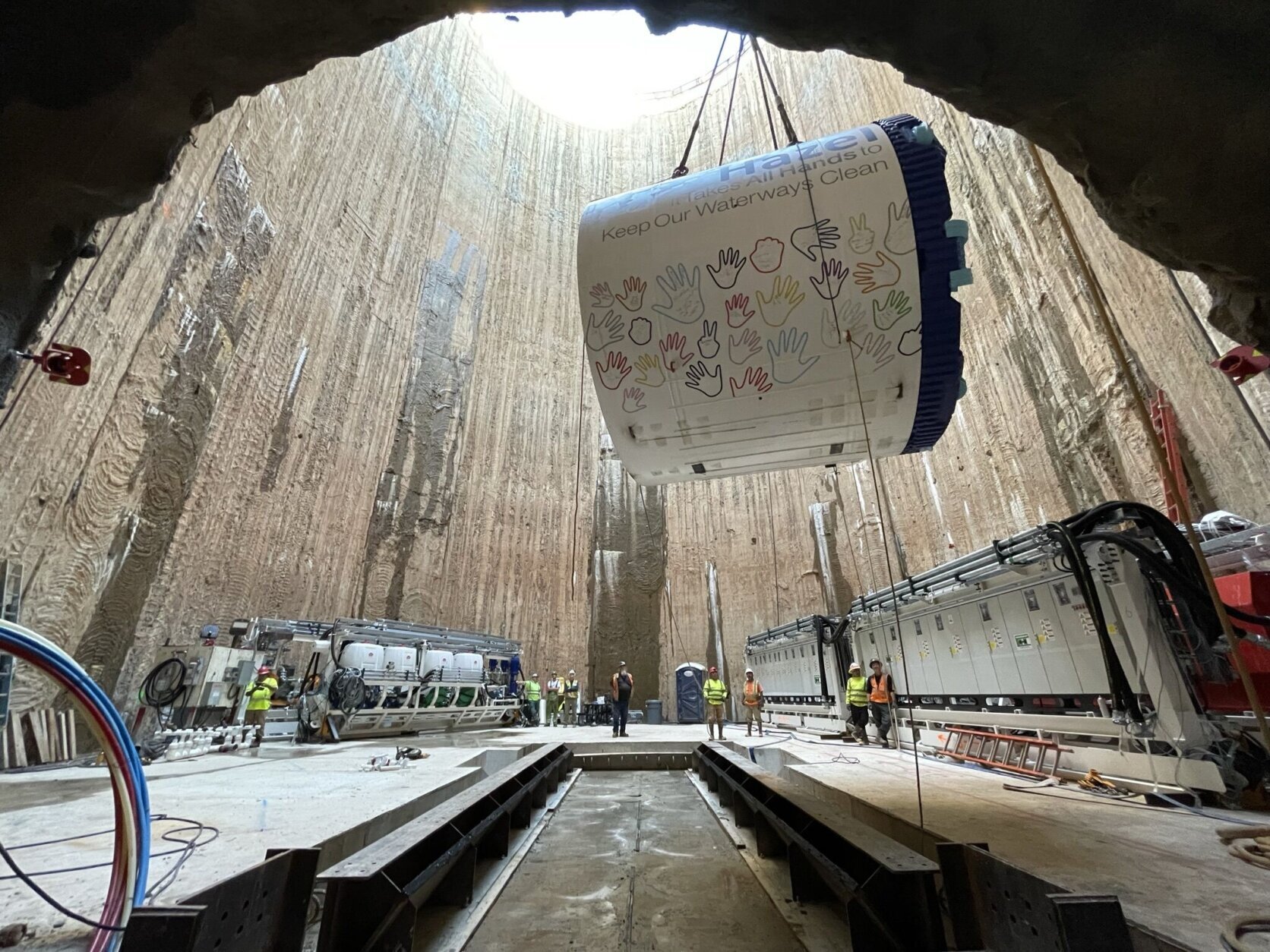 A massive sewer tunnel in Alexandria is part of a plan to clean up the