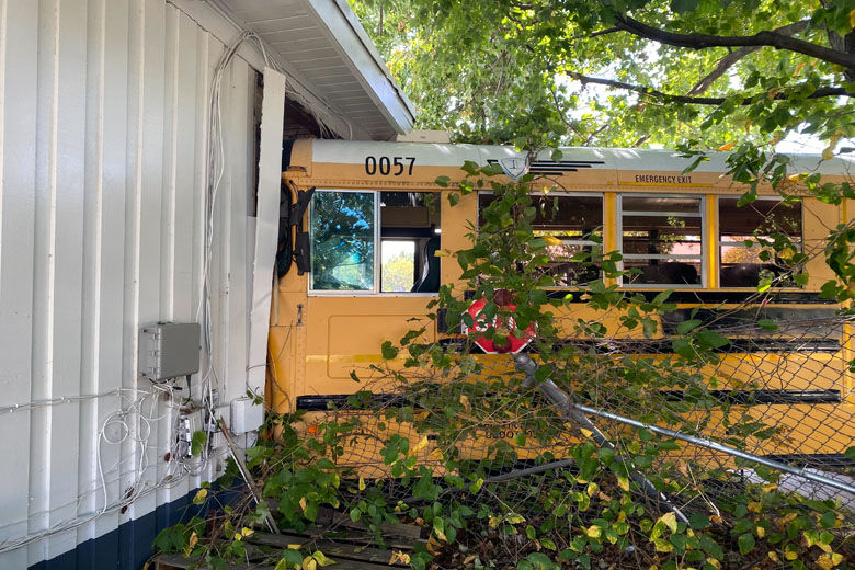 Bus crashes into Forestville gas station WTOP News
