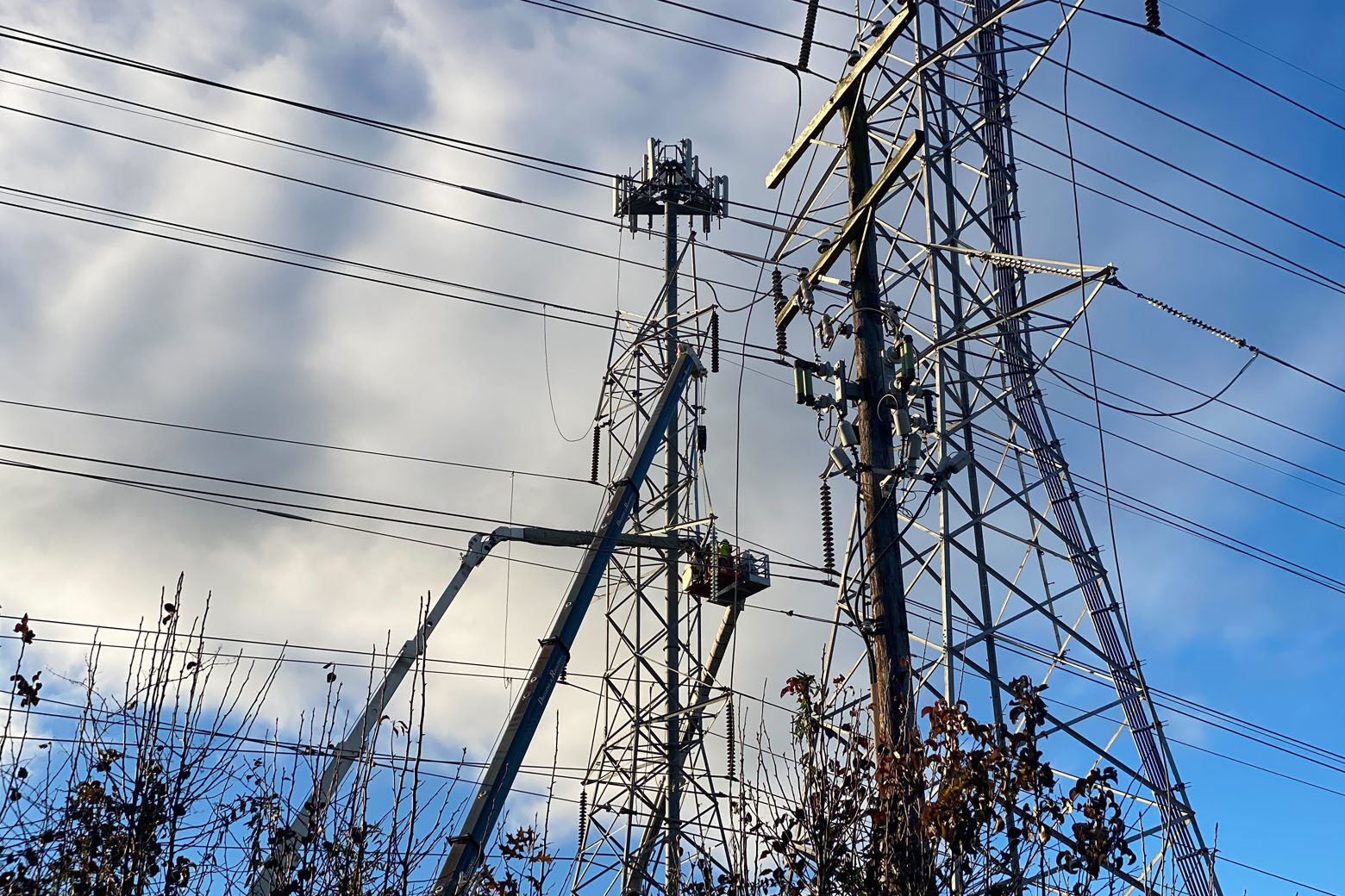 Pilot, passenger rescued from plane that crashed into power lines in