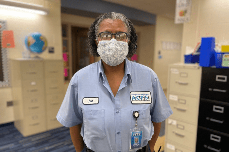 After decades of service, Alexandria custodian recognized during Women