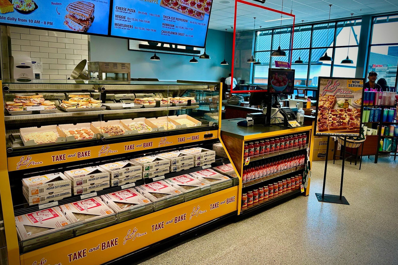 Take and bake, or just take Ledo Pizza sets up shop inside a Giant