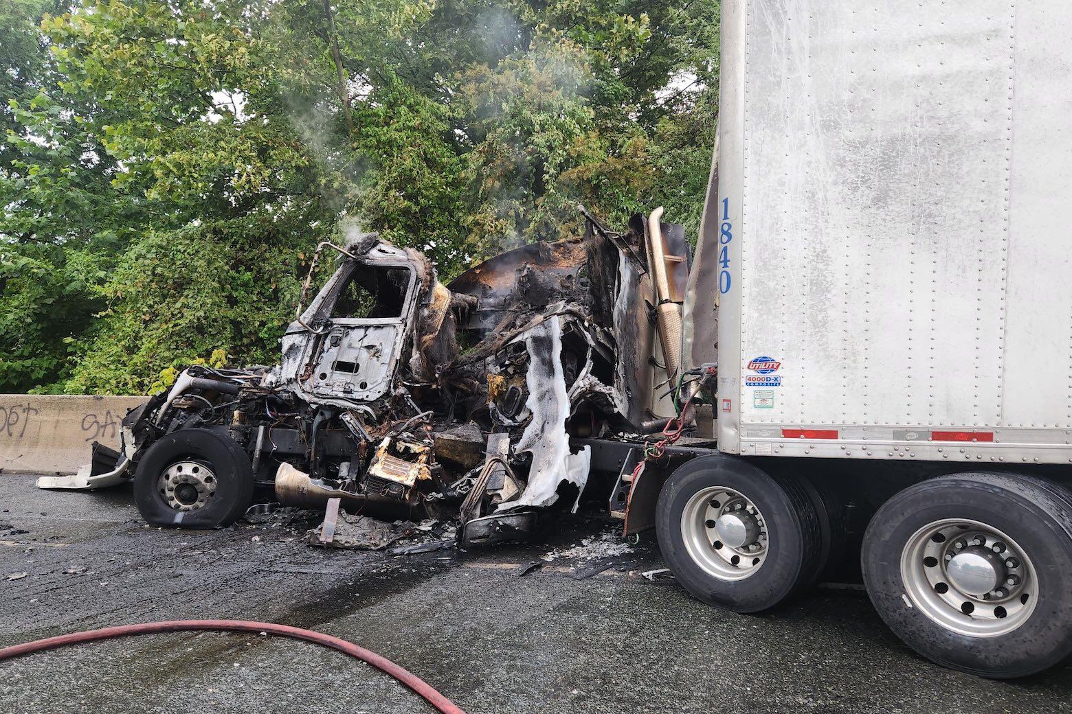Tractor Trailer Accident 1 Dead After Tractor Trailer Flips Off New