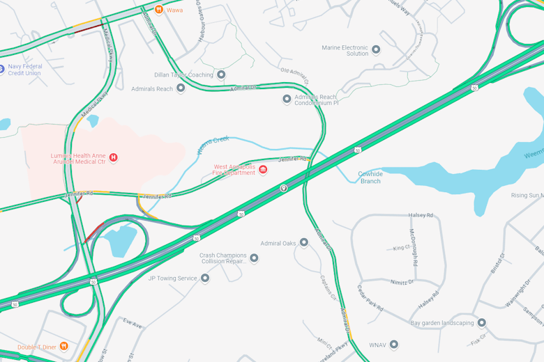 1 dead in 2vehicle crash on US50 near Annapolis, traffic blocked for