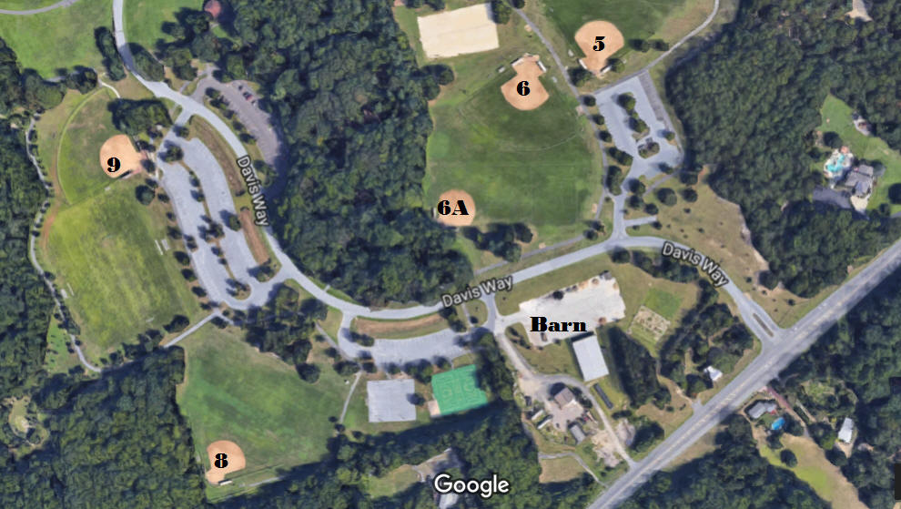 Field Locations WTPR Softball