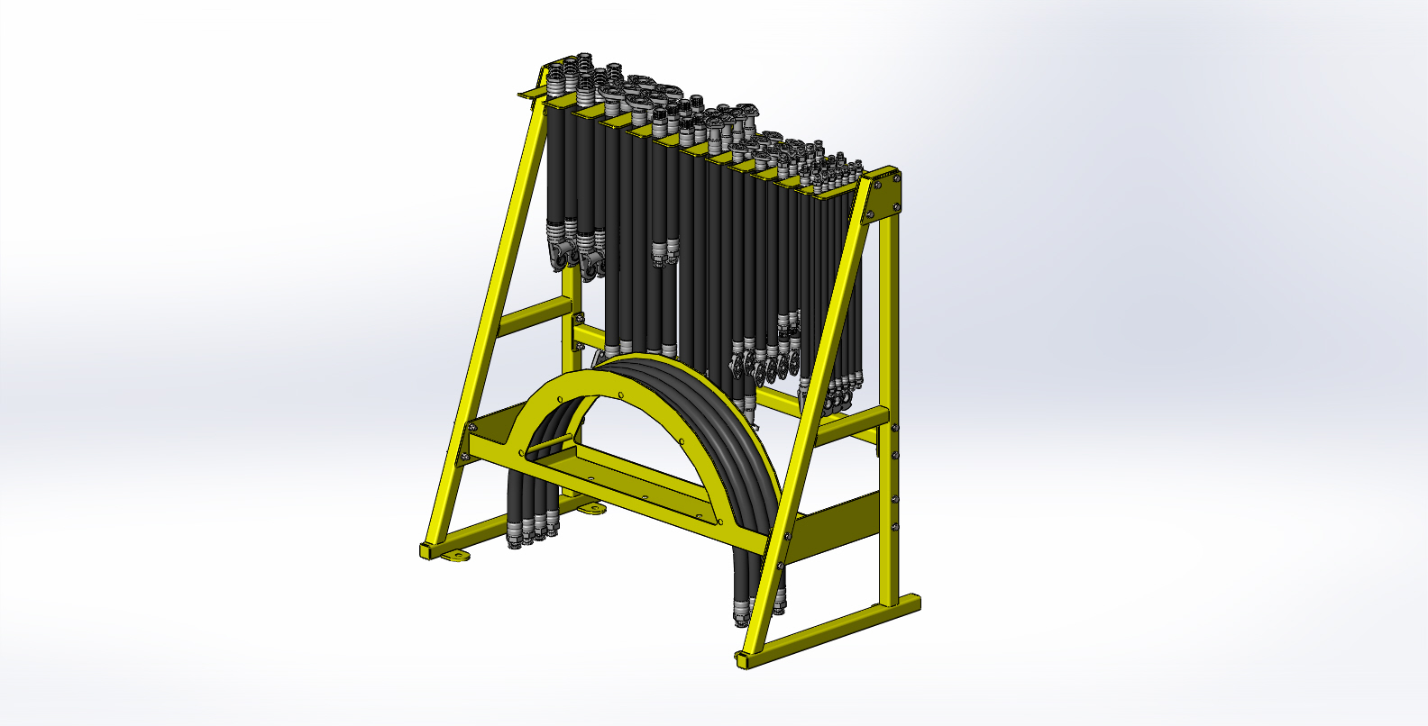 “Strato” Air Brake Hose Storage Rack Wulfs Custom Welding