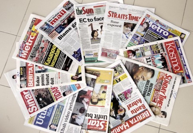 List of Malaysian Mainstream Media Newspapers and its