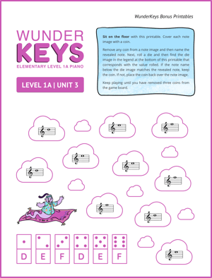 Level 1A - Unit 3 - Note Reading - WunderKeys