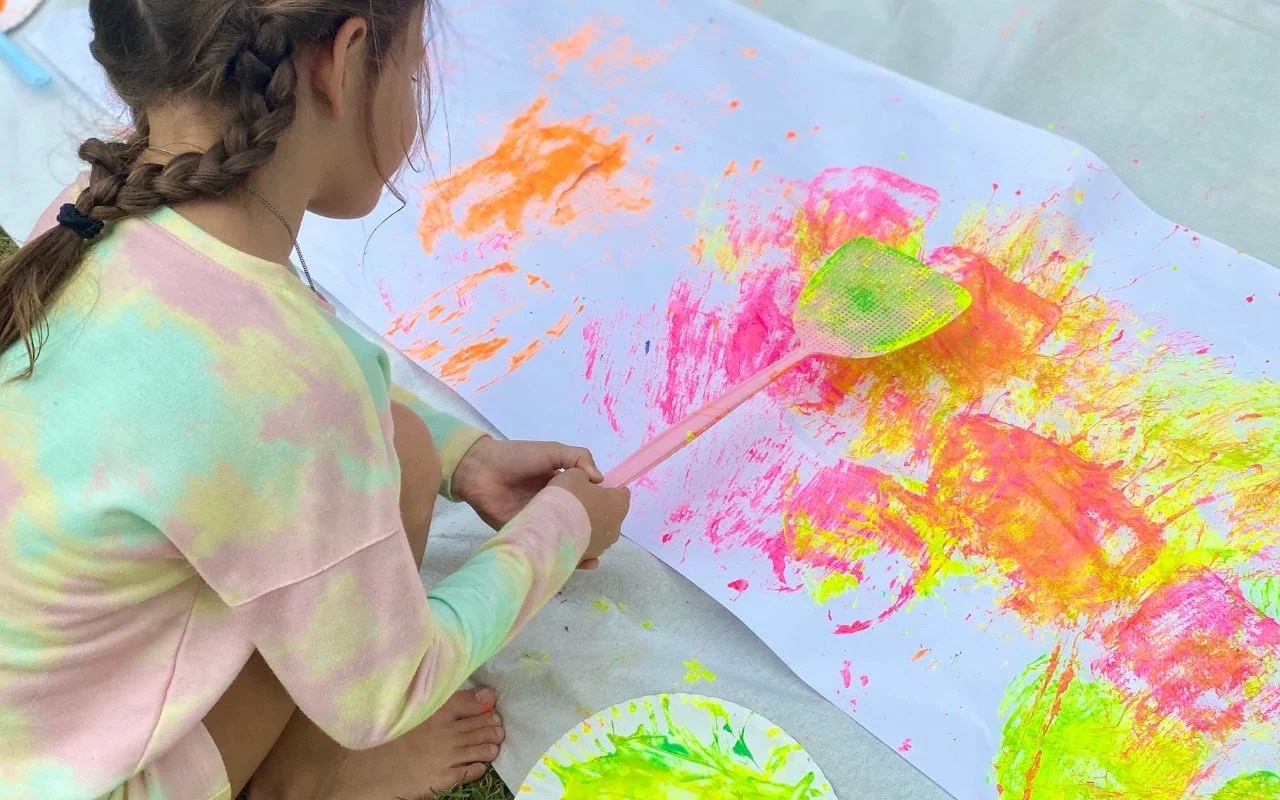 Painting With Fly Swatters