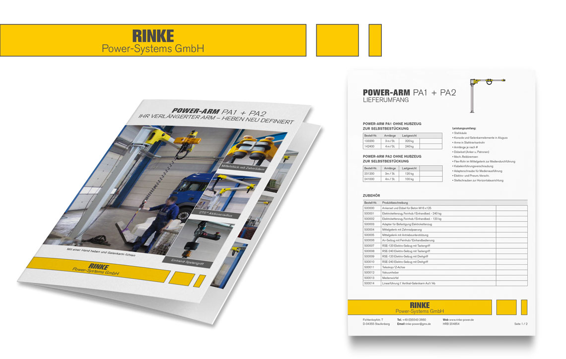 Rinke PowerSystems Corporate Design WUNSCHVATER Werbeagentur