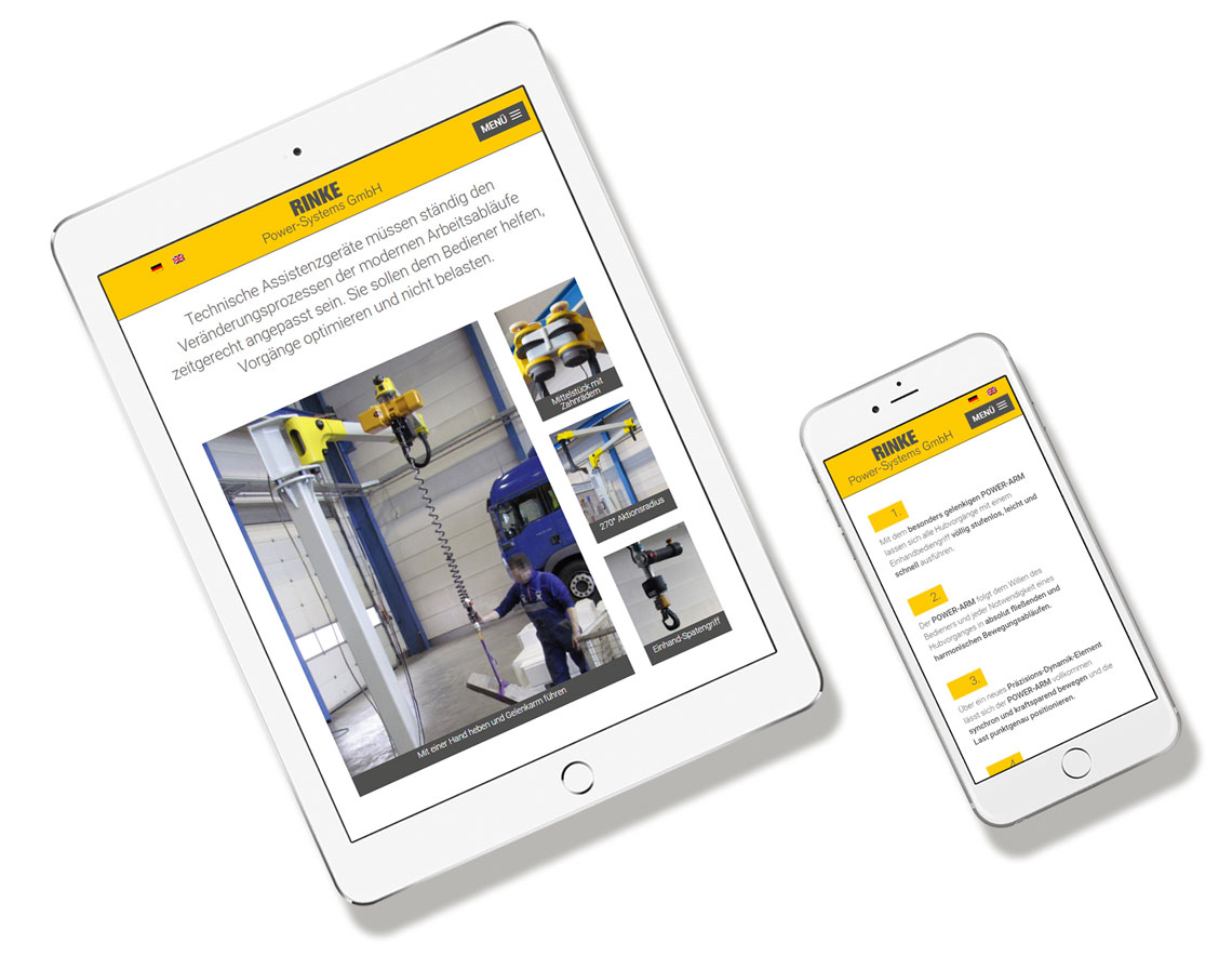 Rinke PowerSystems Corporate Design WUNSCHVATER Werbeagentur