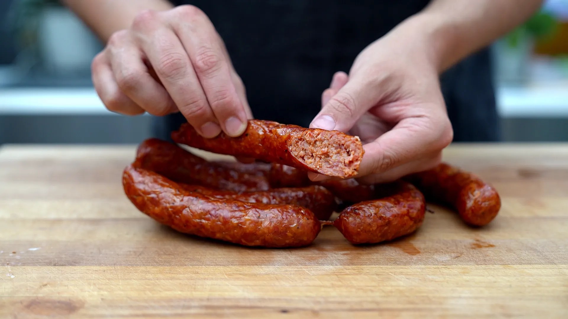 Texas Hot Links Hot spicy smoked treat