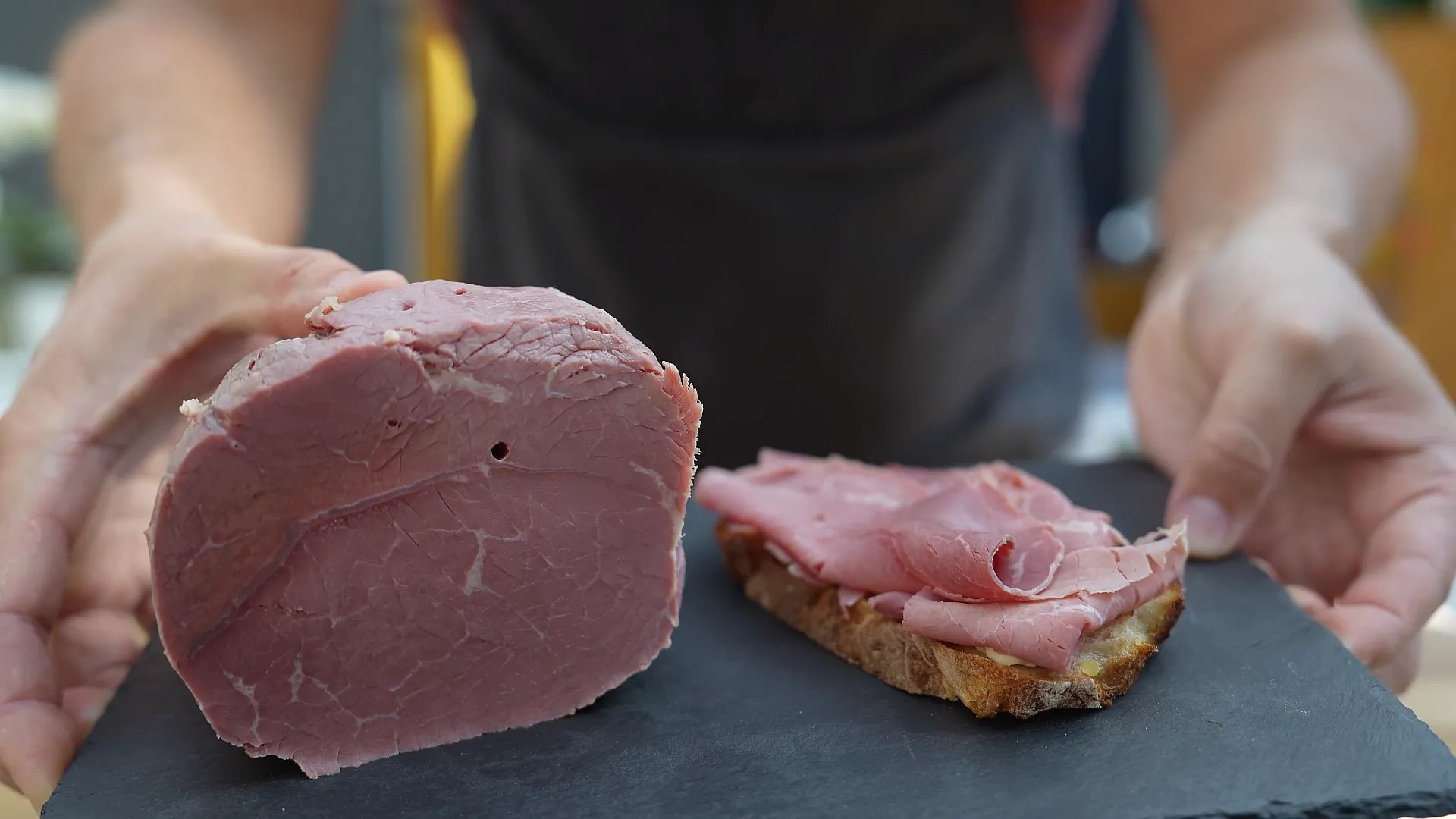 Beef ham (Rindersaftschinken) Tasty, juicy, quick