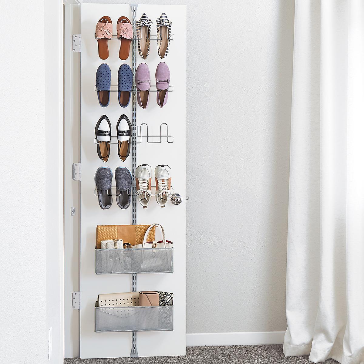 Elfa Utility Shoe Storage Door and Rack Wurth Organizing