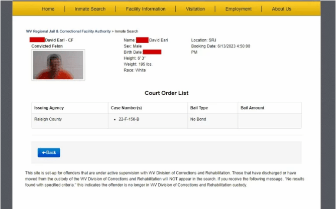 Wv West Virginia Arrest Records