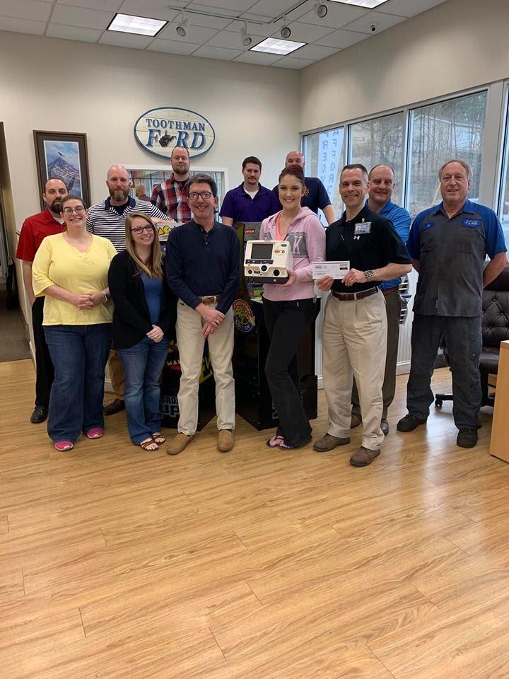Toothman Ford donated 15,000 to Grafton City Hospital West Virginia