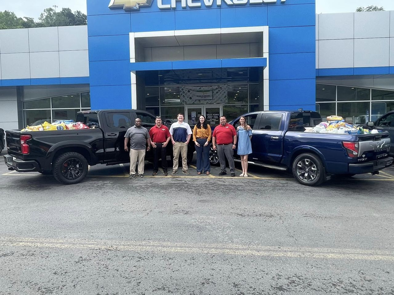 Truckloads of Donations West Virginia Automobile Dealers Association