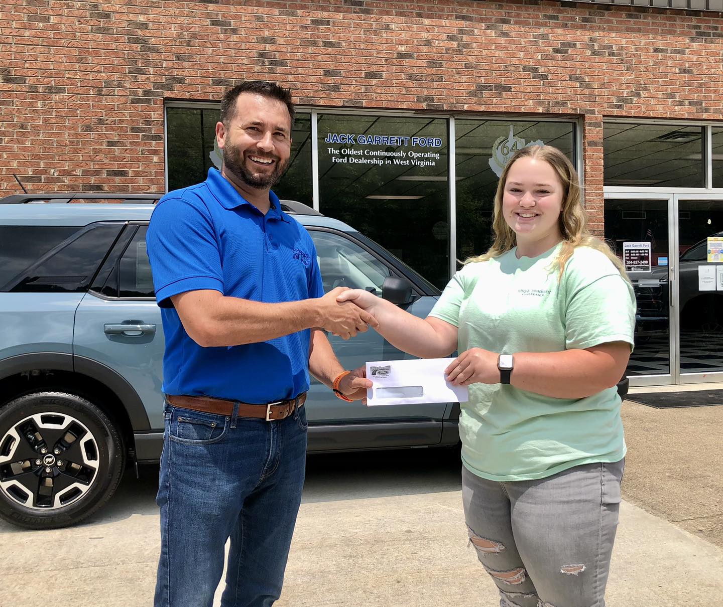 Jack Garrett Ford FFA Scholarship West Virginia Automobile Dealers