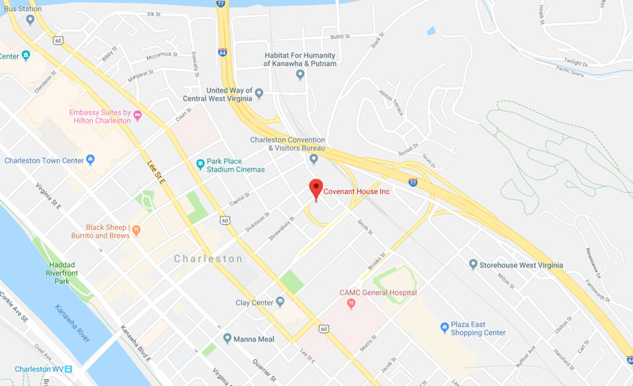 Street Map Of Downtown Charleston Wv