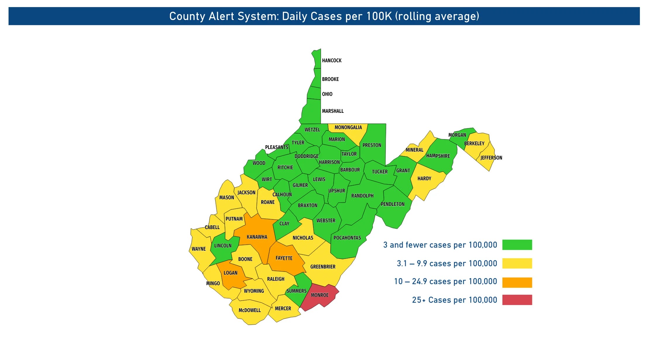 WV Department of Education Weekly Update Schools in 51 Counties May