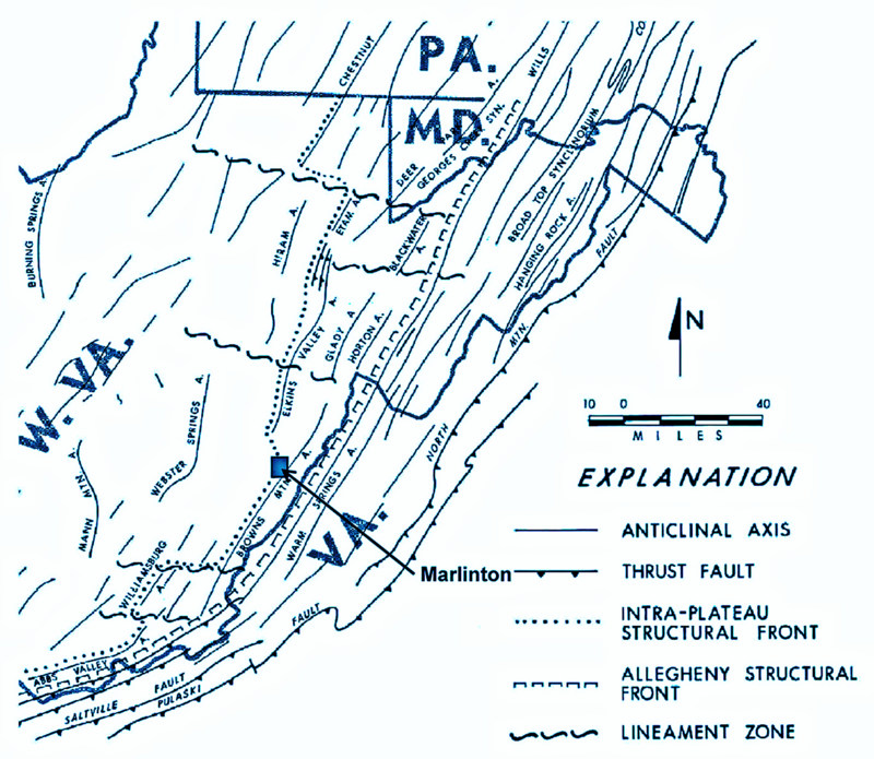 Devil's Backbone Map West Virginia Explorer