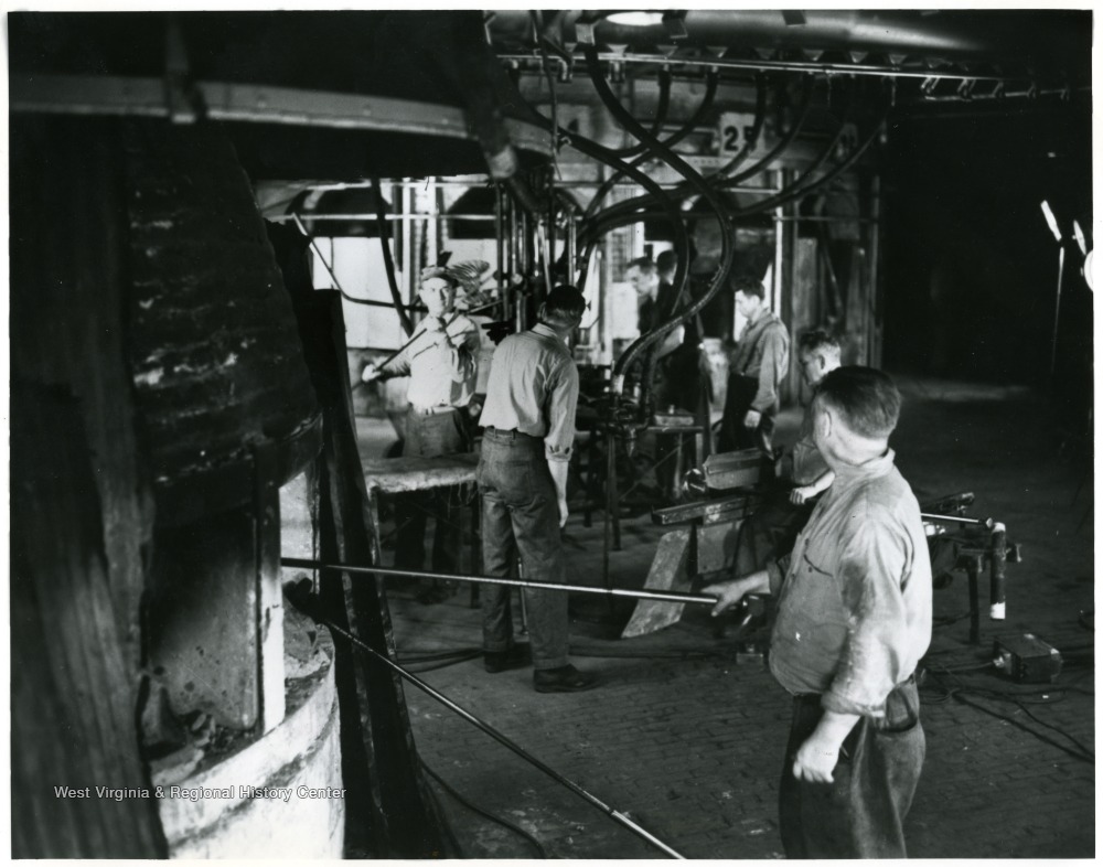 Glass Workers at Fostoria Glass Company, Moundsville, W. Va. West