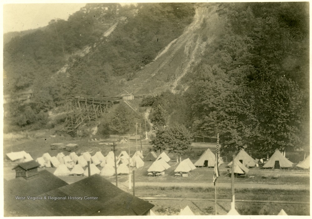 Soldiers Encampment on Paint Creek West Virginia History OnView WVU