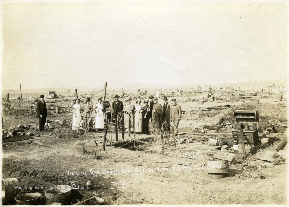 Red Cross Society on Arrival at Ludlow, Colorado West Virginia