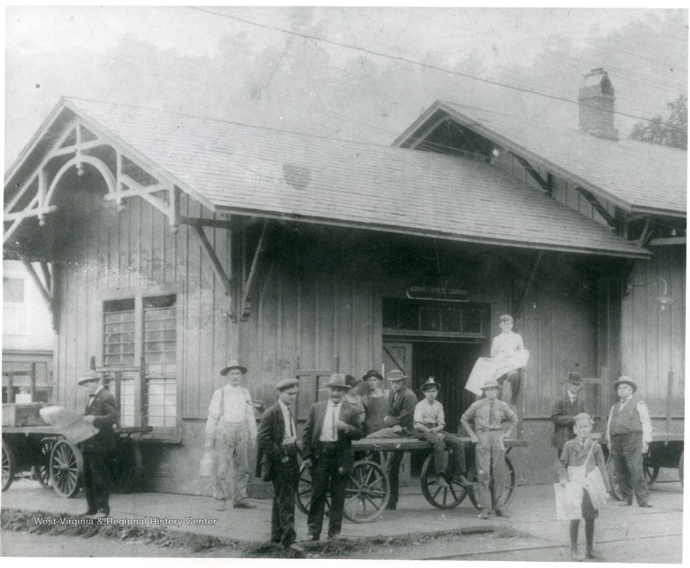 Portion of Chesapeake & Ohio Railway Passenger and Express Depot in Alderson, W. Va. West