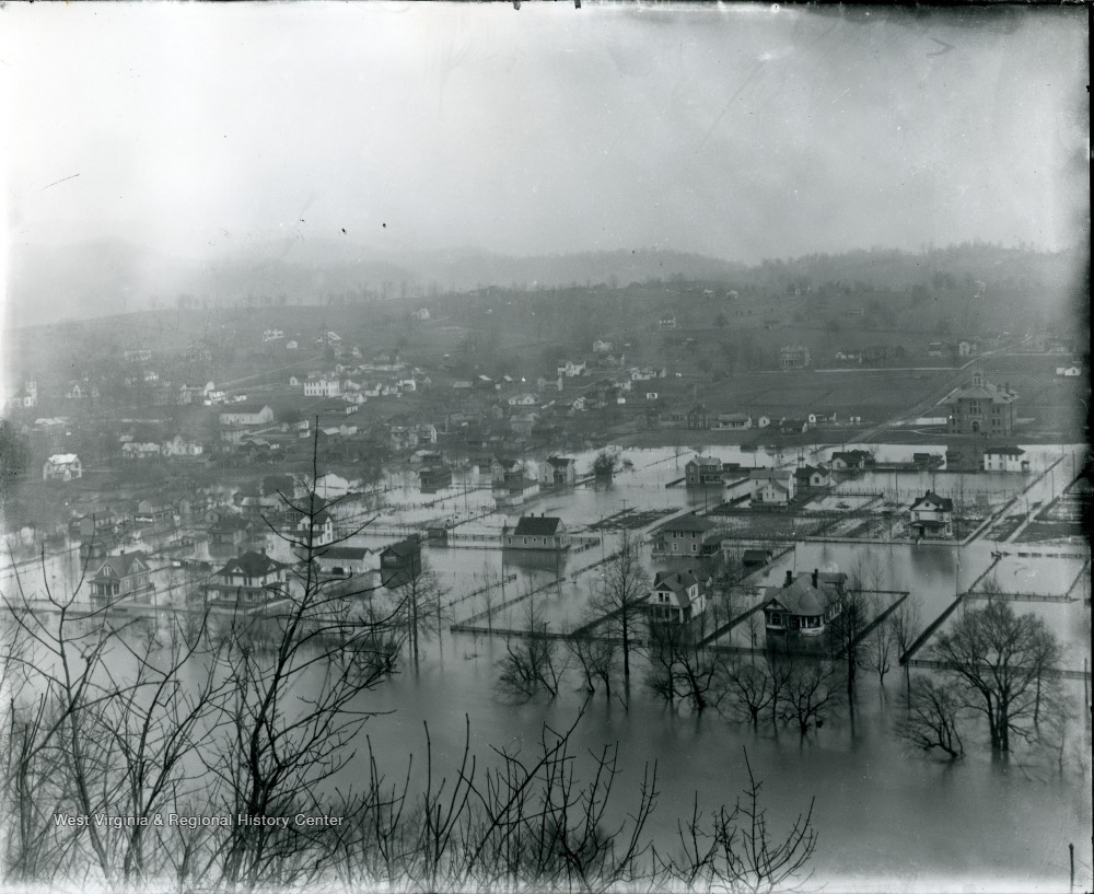 Flooded Areas of North Alderson, W. Va. West Virginia History OnView