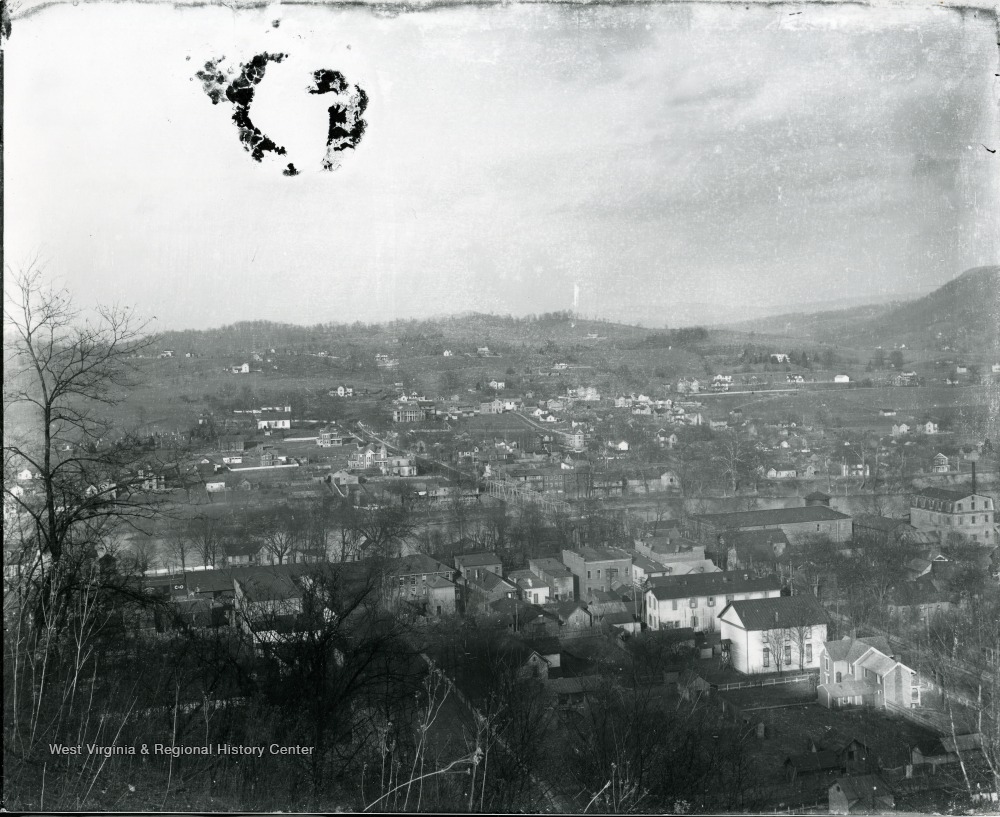 View from Alleghany Collegiate Institute Hill, Alderson, W.Va. West