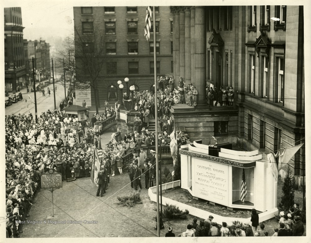 War Memorial Ceremony, Marion County Courthouse, Fairmont, W. Va