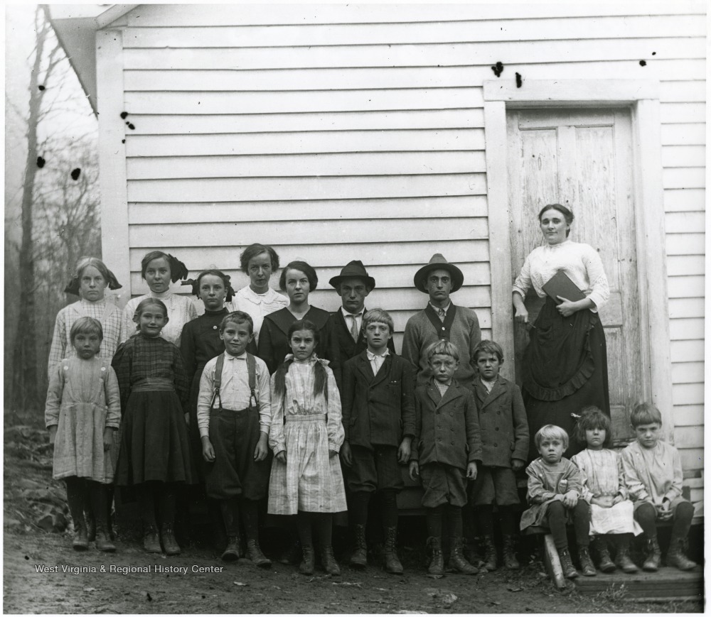 Class Photo Fairview School, Randolph County, W. Va. West Virginia