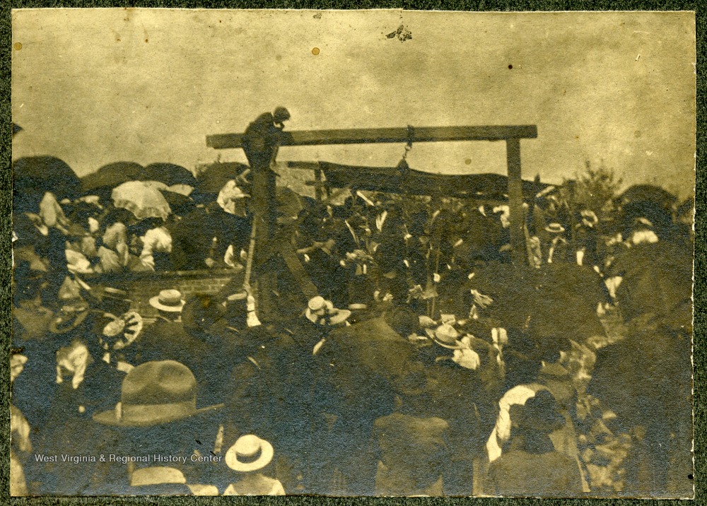 Crowd Scene in Lewisburg, W. Va. West Virginia History OnView WVU