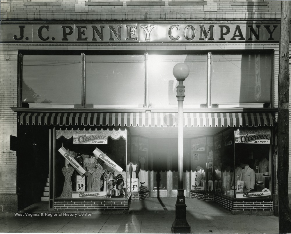 J. C. Penney Company, Martinsburg, W. Va. West Virginia History