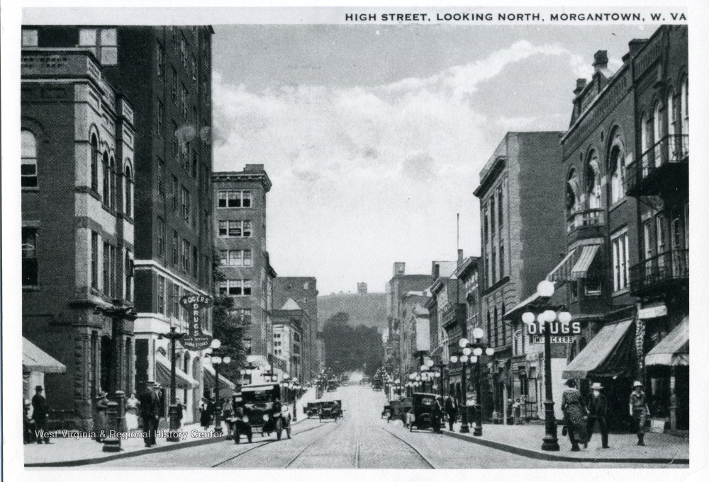 High Street, Looking North, W. Va. West Virginia History