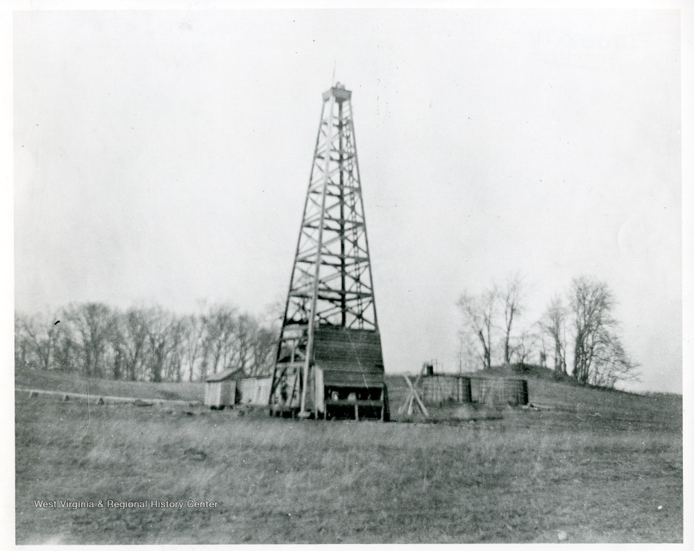 Oil Well, Volcano, W. Va. West Virginia History OnView WVU Libraries