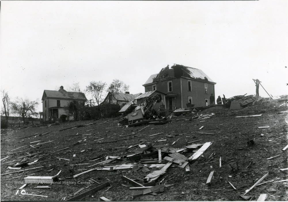 Tornado Damage, W. Va. West Virginia History OnView WVU